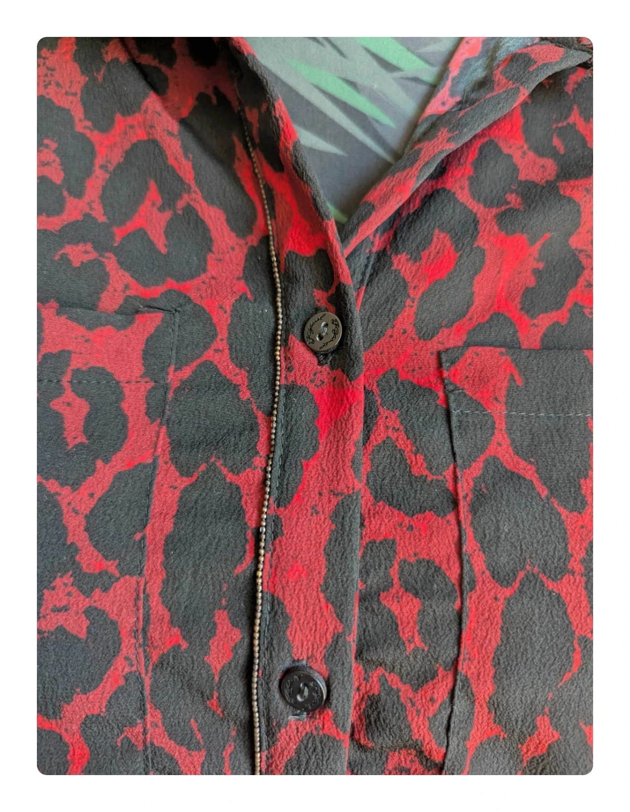Camisa Kaporal leopardo rojo negro talla Xs – photo 5